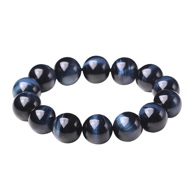 

Blue Tiger Eye Stone Beads Bracelets For Women & Men Stretch Round Bracelet Couple Jewelry Free Shipping