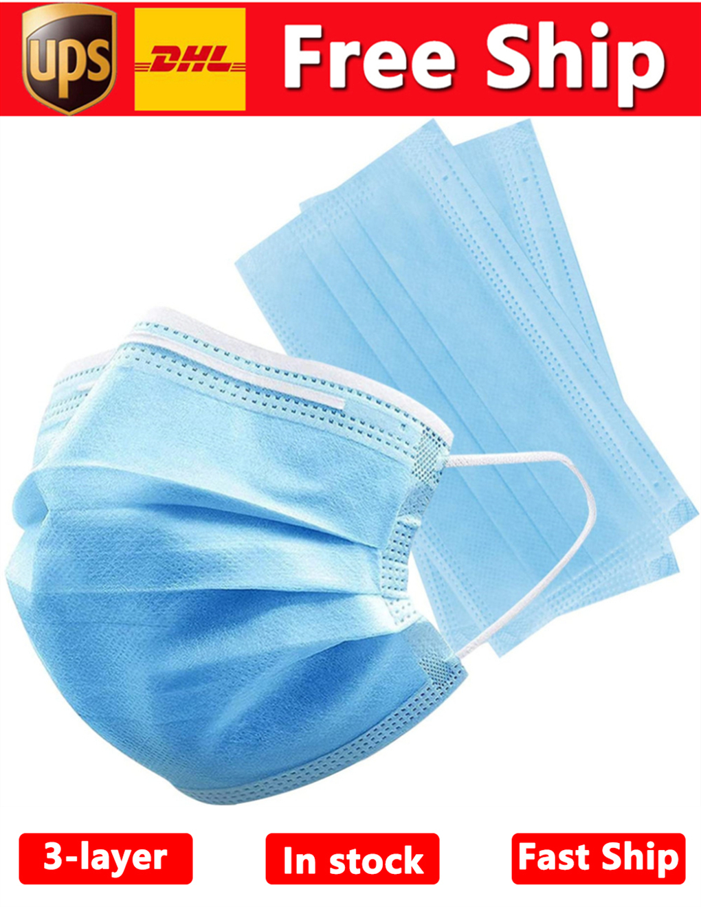 

Non-wovens Disposable Mask Face Mask Protection and Personal Health Mask with Earloop Mouth Face Sanitary Masks