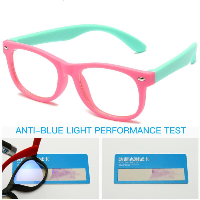 

New blue Light Kids Glasses Children Soft TR90 Silicone Optical Frame Eyeware Boy Girls Computer Transparent Blocking Eyeglasses