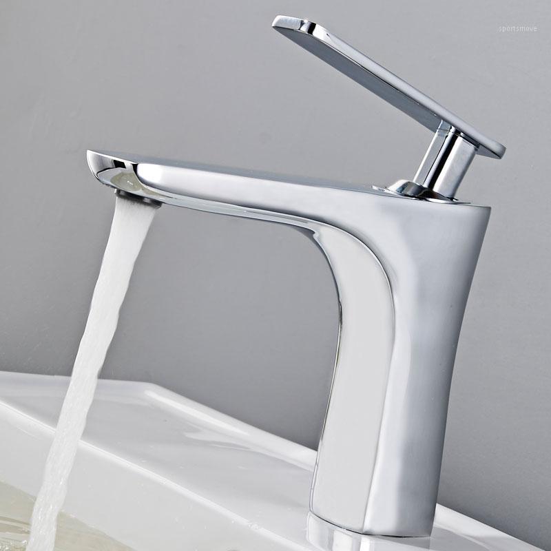 

Beiluode Basin Sink Faucet Single Lever Square Hot And Cold Water Tap Deck Mounted Bathroom Vessel Sink Mixers One Hole MT10071