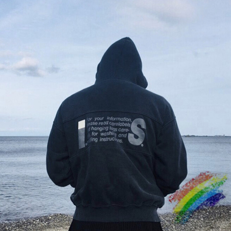 

2021fw Hoodie Men Women 1 High-Quality Oversize Pullovers Foam Print Hoody