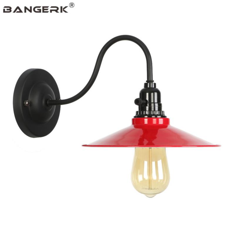 

Industrial Vintage Iron Wall Lamp Loft Switch Simple LED Edison Sconce Wall Lights Bedside Home Decor Indoor Lighting Fixtures