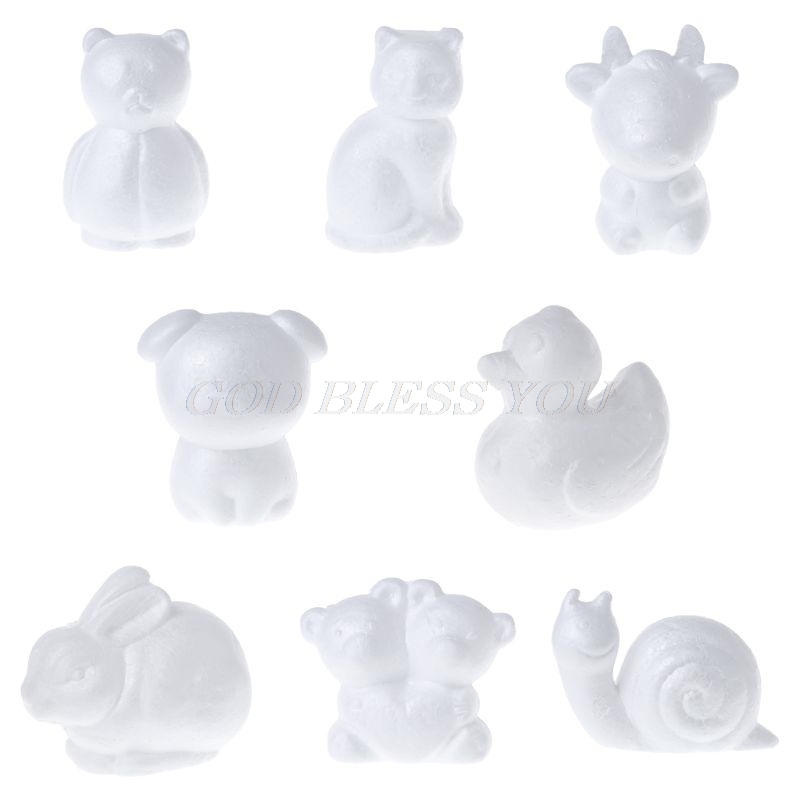 polystyrene animal figures