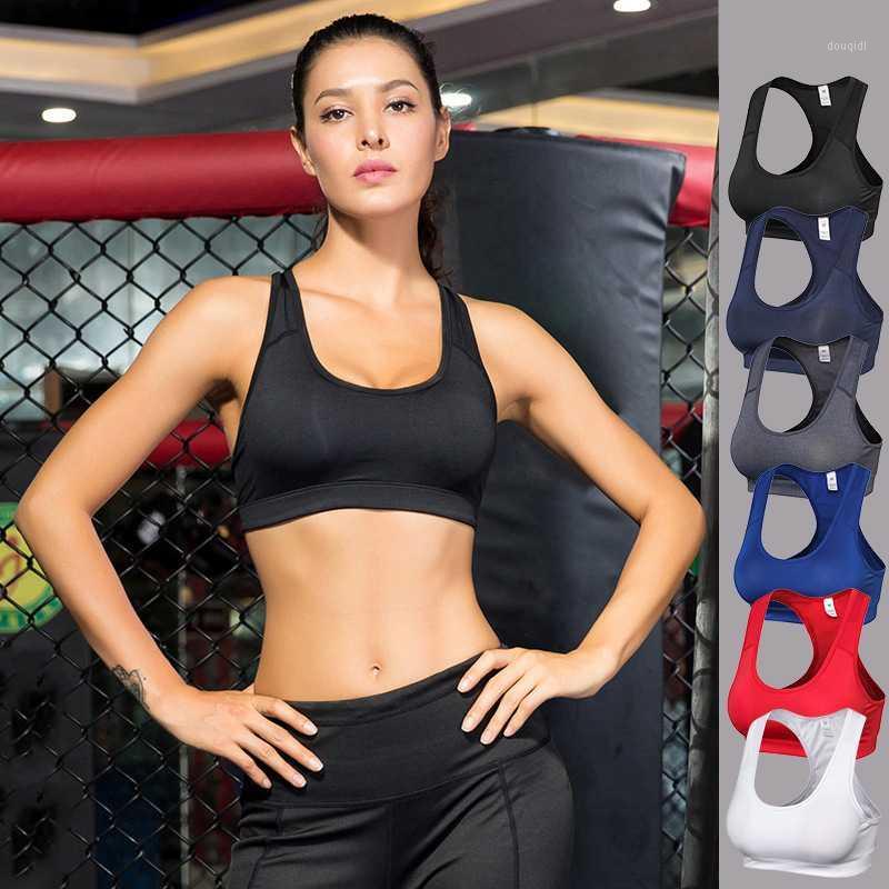 

Wirefree Yoga Bras Women Tops Push Up Tanks Gym Tights Padded Tops Shakeproof Fitness Underwear Quick Drying Sweats Sportswear1, White