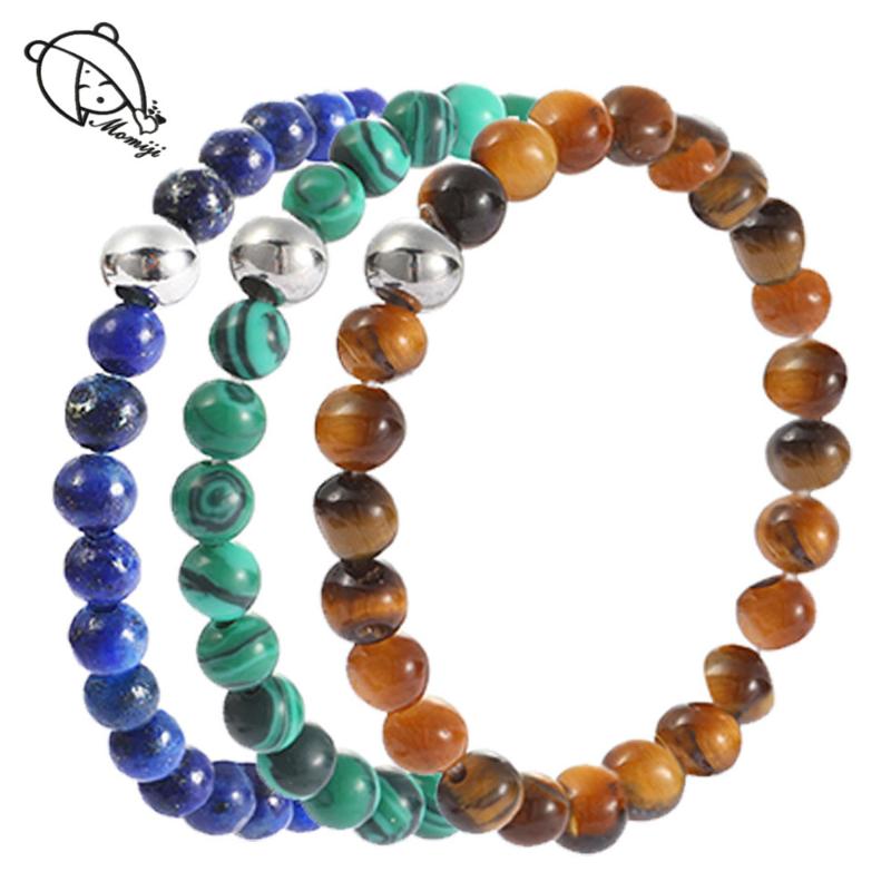 

Momiji Boho Handmade Beaded Rings for Women Girls Fashion Natural Stone Jewelry Gifts Wholesale Multi Color Wedding RIng Party