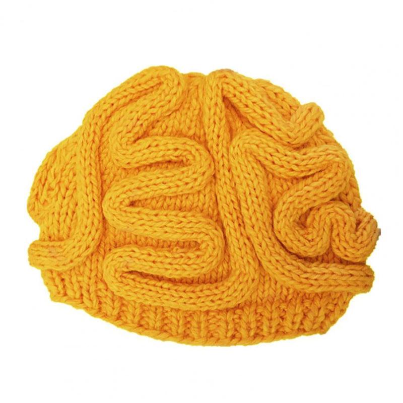 

Spoof Horror Brain Knitted Hat Funny Warm Cap Party Headwear Photography Props