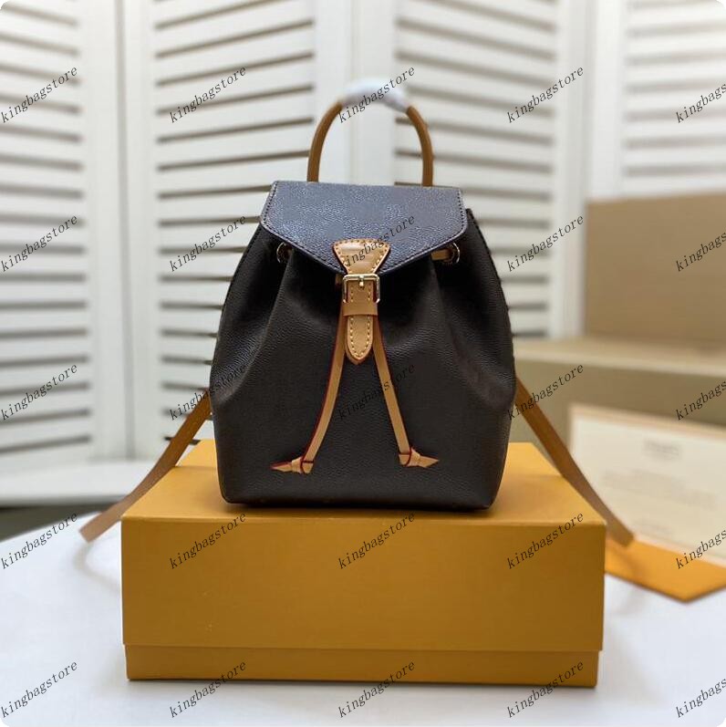 

M45516 M45502 MONTSOURIS backpack Genuine Leather Mem Women bags Handbag twist Cosmetic messenger shoulder bags Totes BACKPACK, 2#