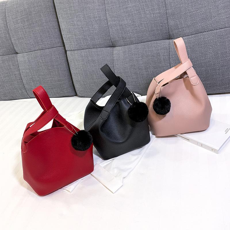 

Bags Female Bag Shoulder Bag for Women Handbag Wrist Shopper Sac PU Leather Handbags, Black
