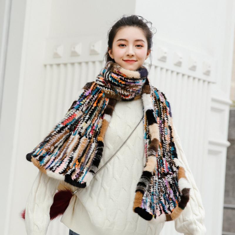

Top Quality Best Sell 2021 Winter New Arrival SJ008 Luxury Girl's Real Scarf