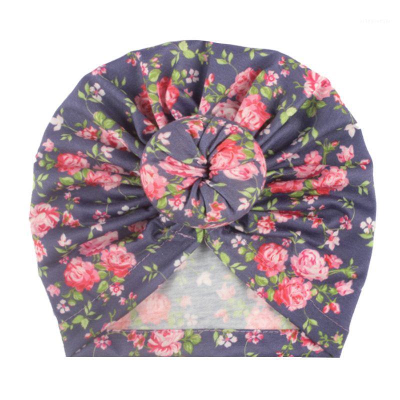 

Floral Baby Turban Knot Hats Infant Toddler Hat Beanie Cap Head Wrap C6UF1
