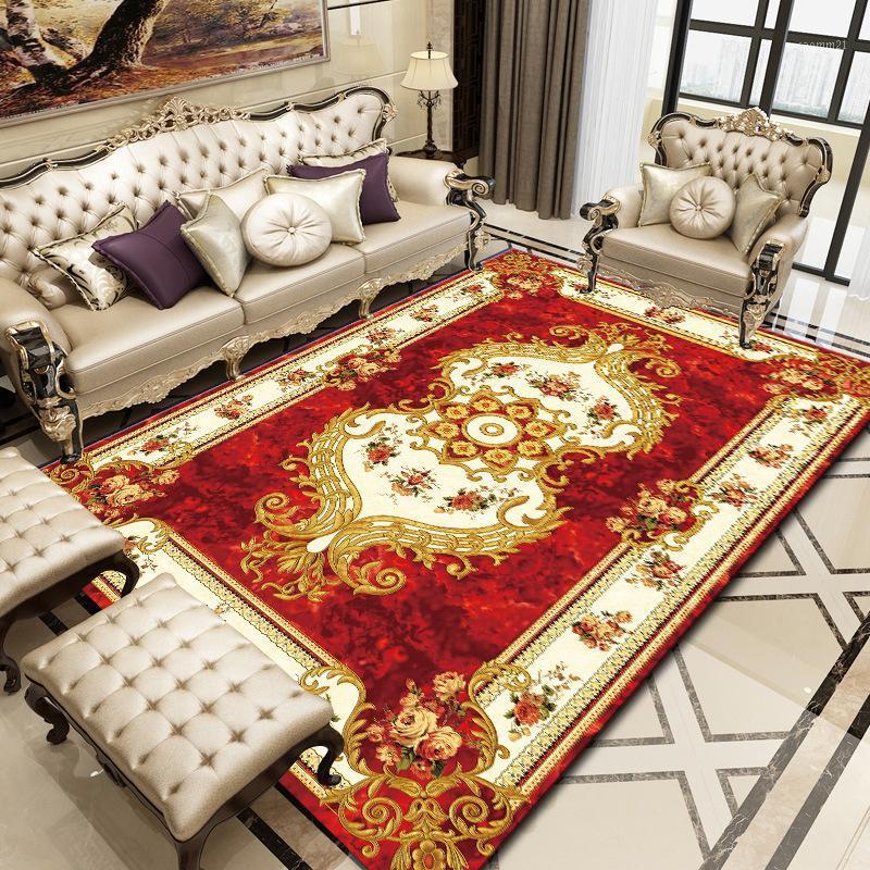 

European Soft Abstract Geometric Large Vintage Carpet Non-slip Large Rug Antifouling Living Room Bedroom Rug Parlor1, Gt08