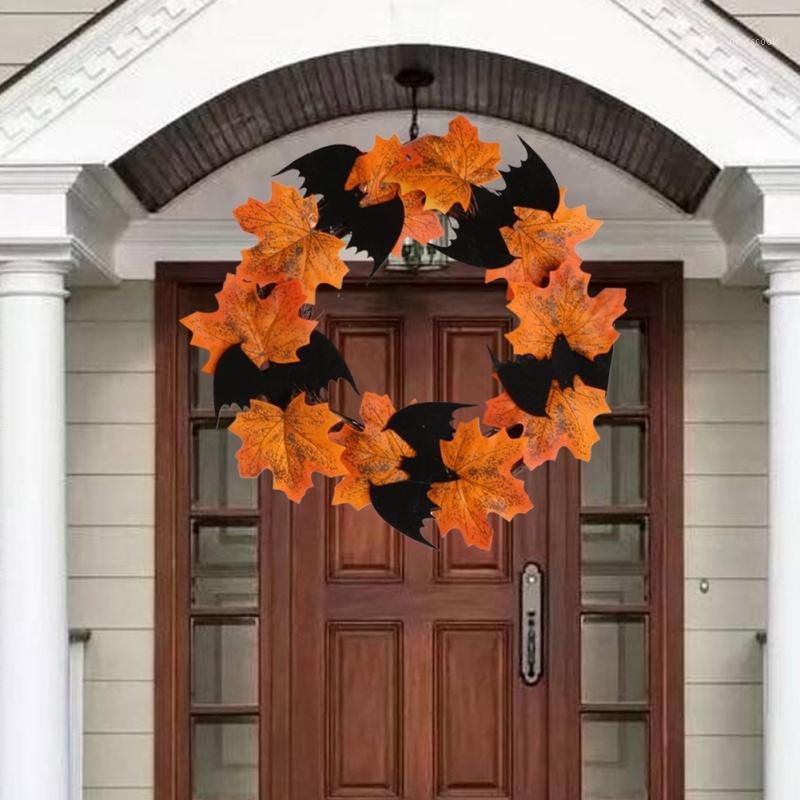 

Halloween Bat Garland Decoration Window Door Hanging Garland Pendant Wreath Thanksgiving Autumn Party Decorations #1