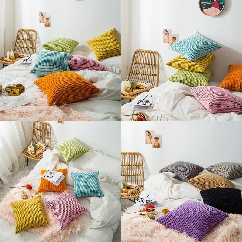 

Sofa cushion cover 35x35/40x40/45x45/30x50/50x50/55x55/60x60cm decorative throw pillowcase home pillow cover, Black