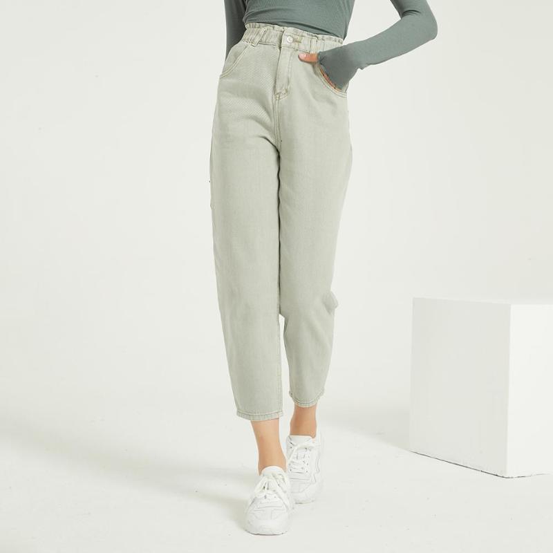 

Wixra Casual Women's Femme BF Denim Pants High Waist Pockets Jeans Trousers Summer Ladies Streetwear Jeans, Black