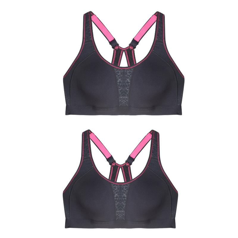 

Wide Shoulder Strap Shockproof Sports Bra Underwear Fitness Running Yoga No Steel Ring Beautiful Vest Fixed, 80b