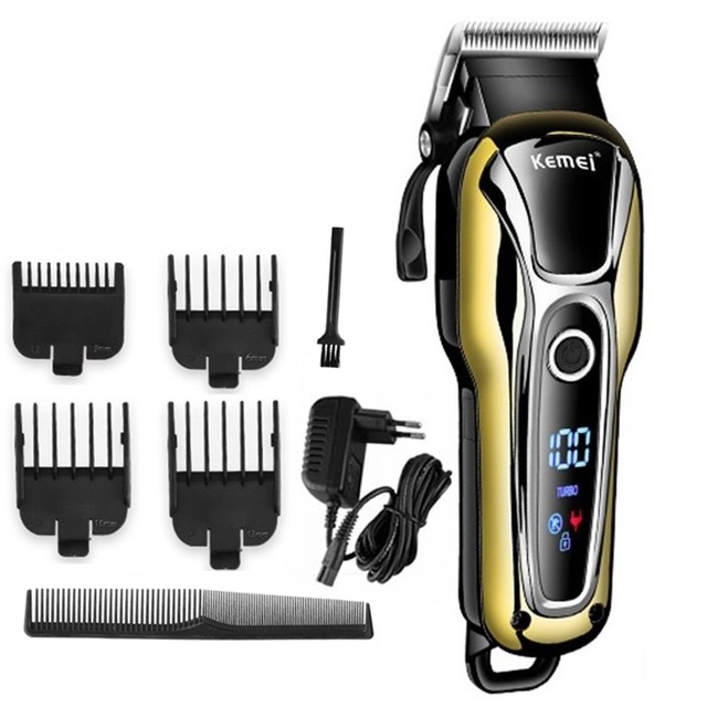 

hair clipper professional hair Trimmer in clipper for men electric trimmer LCD Display machine barber cutter 5