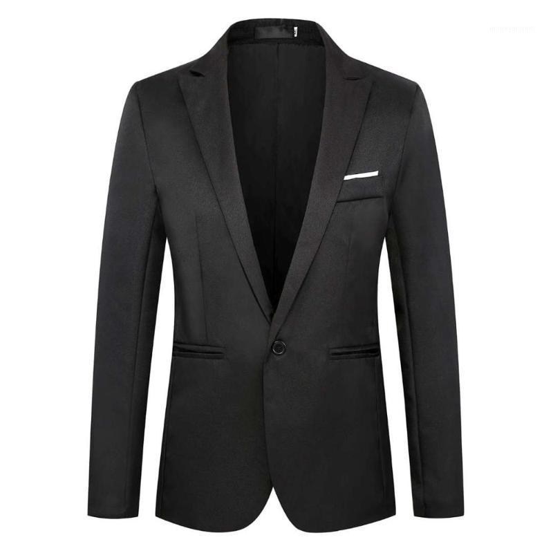 

The new 2020 button is a suit jacket youth Korean version of the slim one button suit men's casual outerwear1