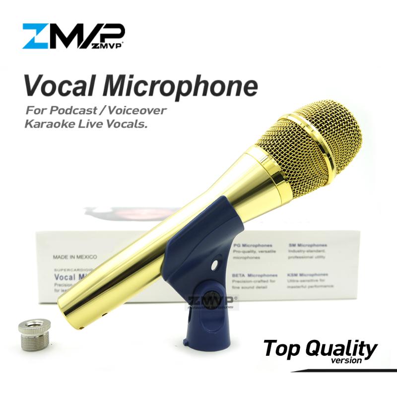 

Top Quality Version Professional Live Vocals KSM9G Dynamic Wired Microphone Karaoke Super-Cardioid Podcast Microfono Mic