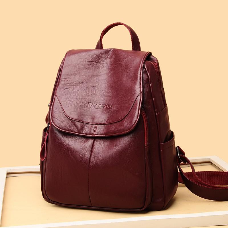 

Women's Bag 2021 New Fashion High Quality Female Versatile Shoulder Backpack Feeling Foreign Leisure Girl's Backpack for Women, Black