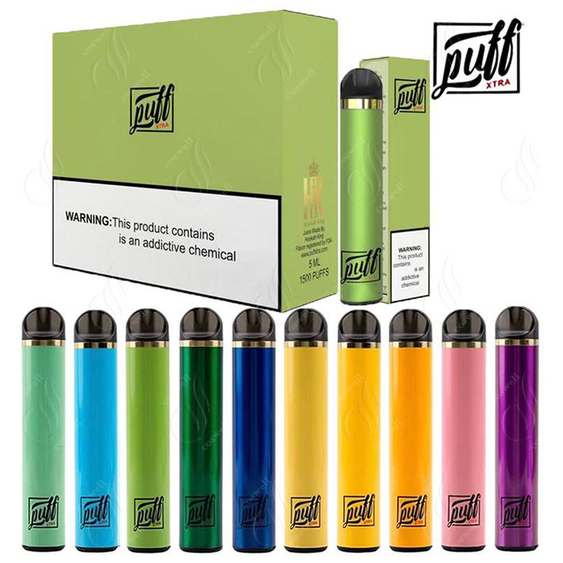 

Puff Bar Xtra Disposable vape Device Starter Kit Battery 1.4ml 1500 Puffs Cartridge Vape Empty Pen vs Puff Extra plus
