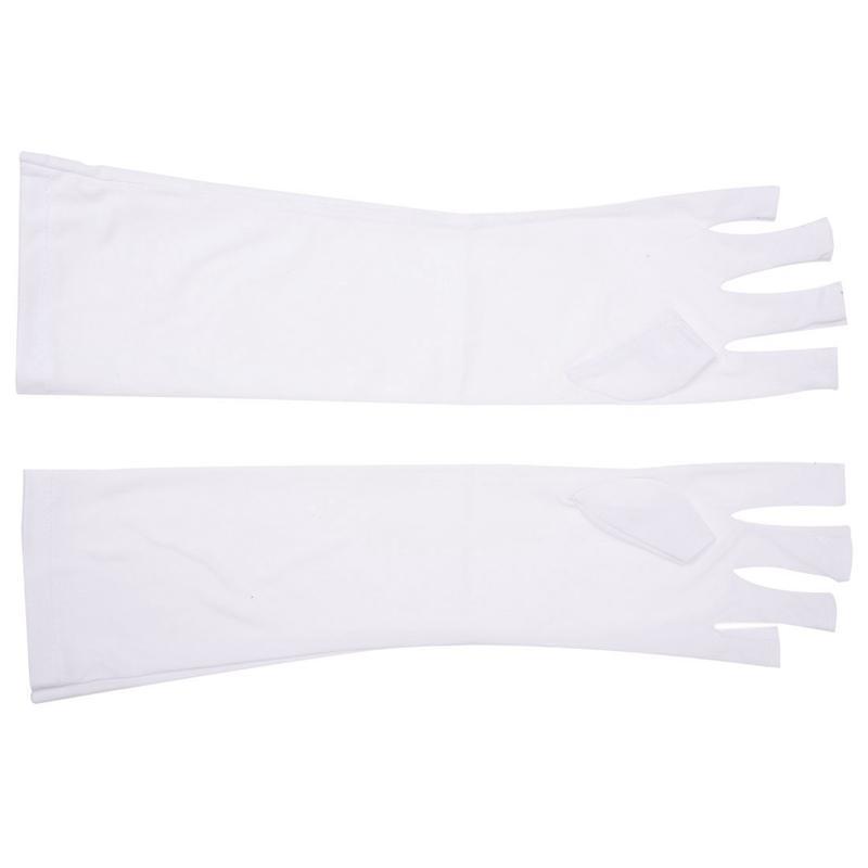 

Pair Nail Art UV Gel Anti-ultraviolet Protection Open-toed Glove Beauty Cosmetic