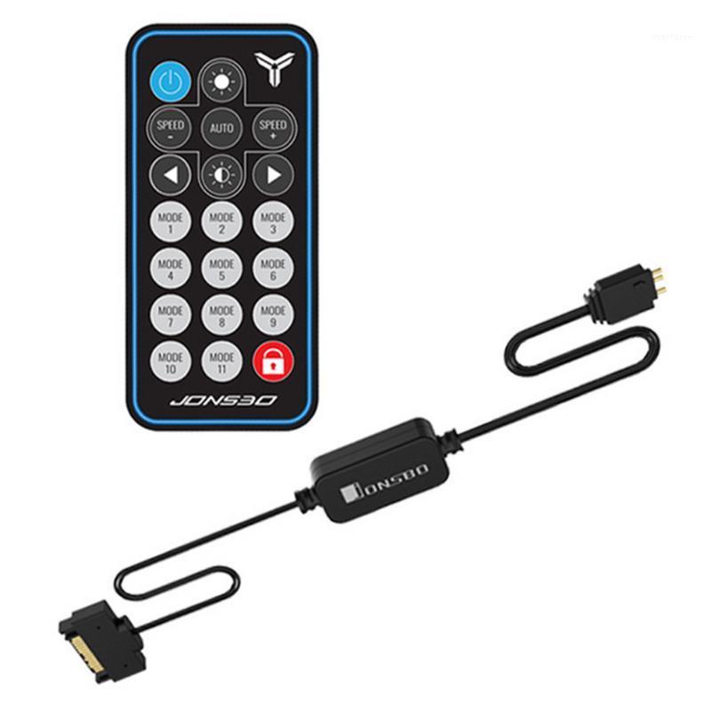 

Jonsbo AURA RGB Fan Controller SATA LED Light Strips 5V 3Pin SATA Power Supply Memory Light Stripe Remote Control For PC Case Po1