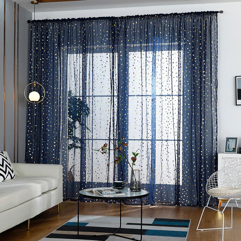 

Tulle Curtains Modern Living Room Transparent Tulle Curtains Bedroom Window Drapes Sheer Rideaux Voilage Drapes, 480803