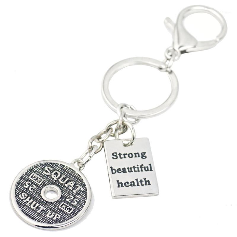 

Weight Plate Keychain Men Workout Strong Beautiful Health Charm Car Bag Key Ring Sports Men Motivational Jewelry1