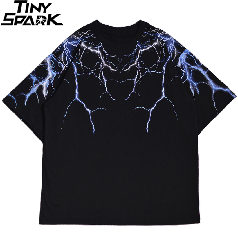

Men's dark T-shirts, Harajuku shirts, cotton short sv, black tops, fashion, hip-hop T-shirts 2021, A76t1969 black