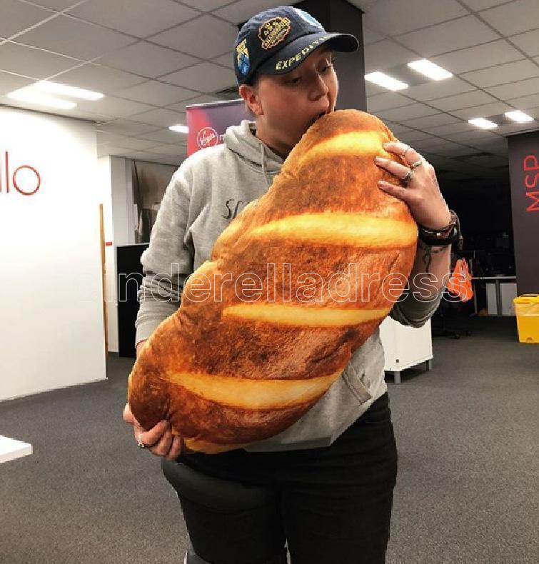 

40cm New Simulation 3D Butter Bread Pillow Soft Stuffed Backrest Toys Funny Food Nap Plush Cushion Kids Birthday Gifts Home Decor