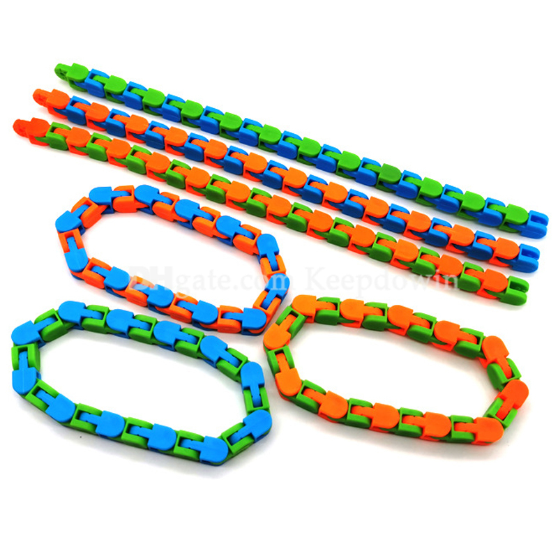 

Wacky Tracks Snap and Click Tangle Fidget Toy Snake Puzzles for Kid Adult Adhd Autism Stress Relief Fingers Busy Minds Focused