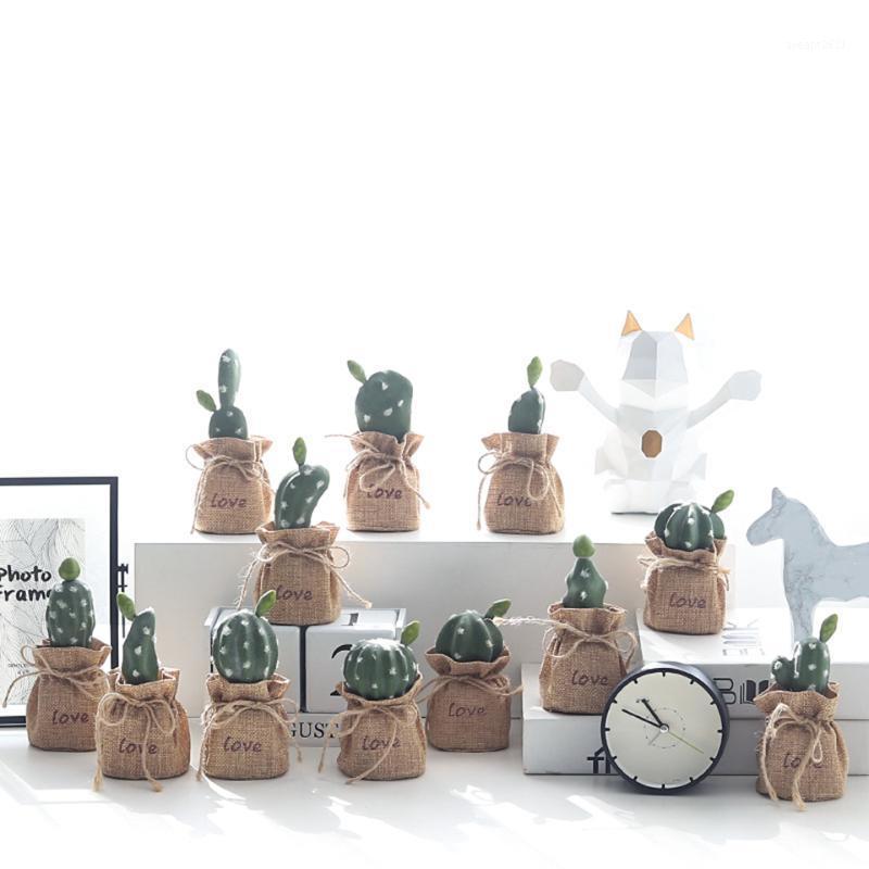 

Nordic ins cactus succulents small ornaments office desktop cactus simulation plant potted plants FZH0201, As picture