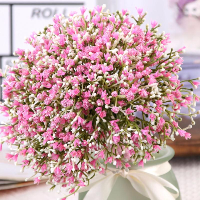 

Gypsophila Plastic Artificial Flowers for Wedding Party Home Decor Office Decoration Fake Flower Bridal Bouquets Scene Layout
