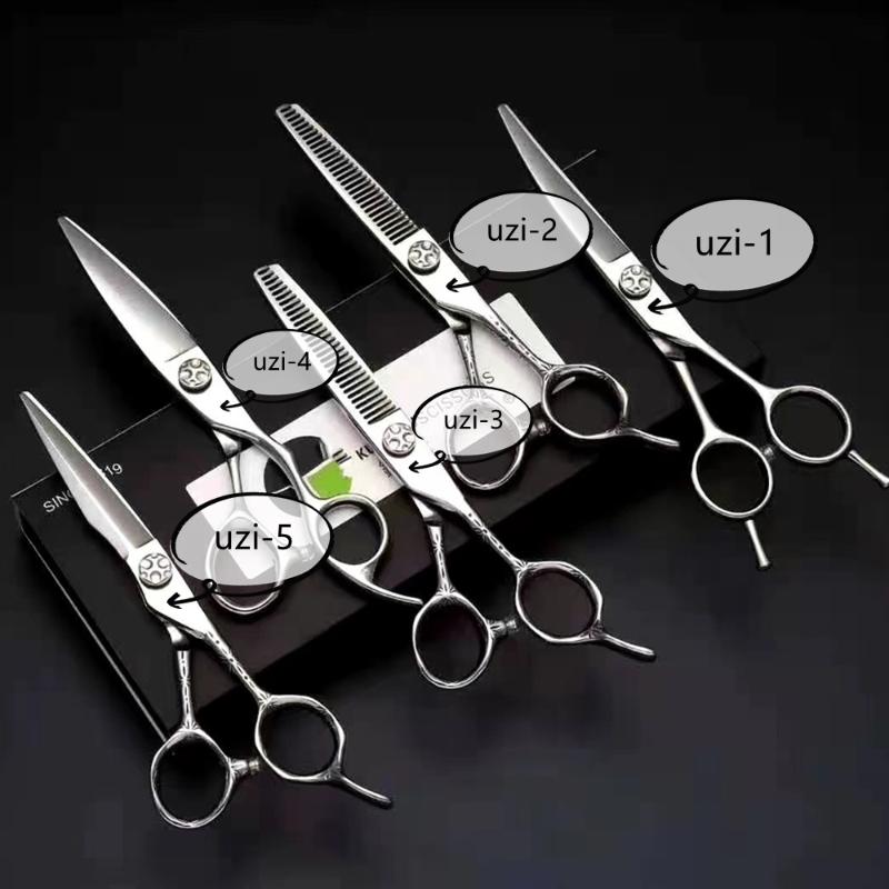 

6.0 Hair Scissors Professional Hairdressing Scissors Set Cutting+Thinning Barber Shears Barbearia Profissional Acessorios