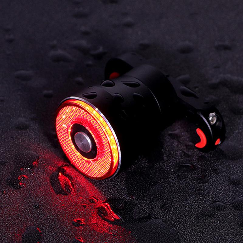 

Bicycle Smart Brake Taillight Intelligent automatic Start Stop Bike Light Sensor Brake Rear Light Night Cycling Warnning