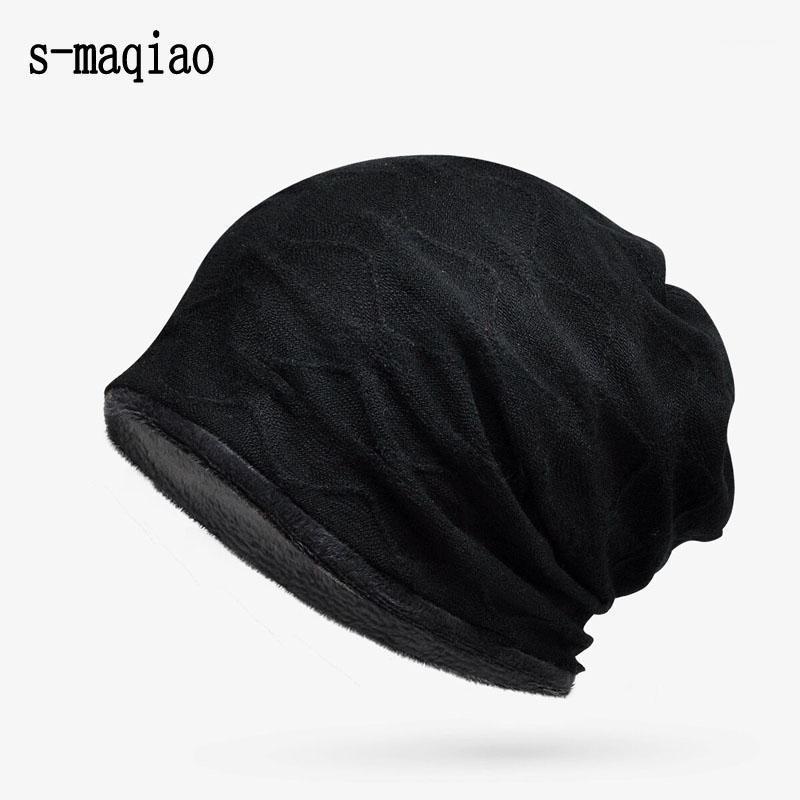 

Fashion Skull Pattern Hats For Men Winter Warm Skullies Beanies Women Thick Ski Caps Unisex Hip Hop Punk Cool Bone Gorros1