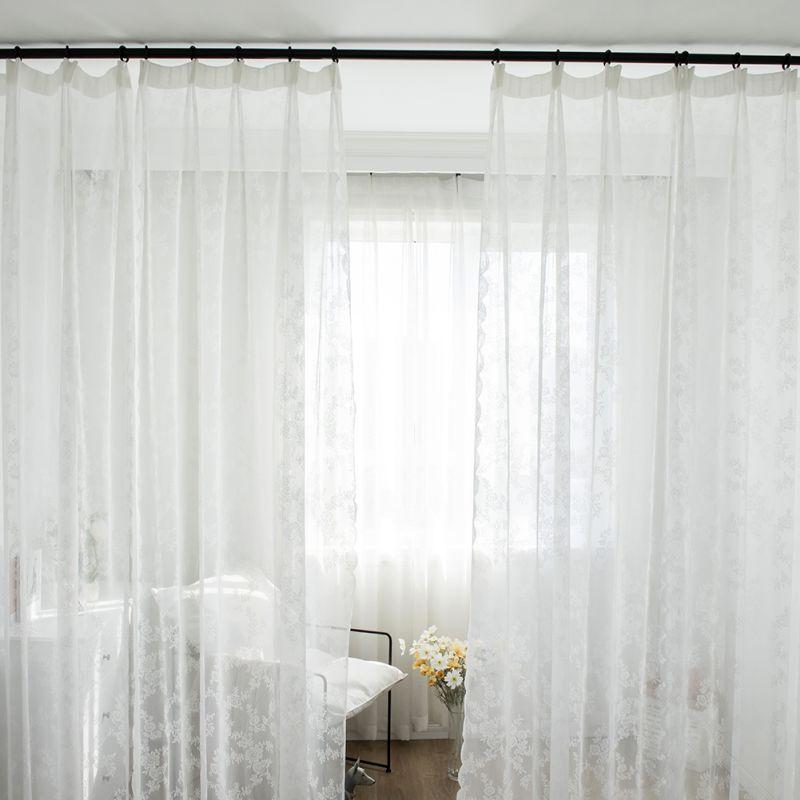 

Europe Solid White Yarn Curtain Window Tulle Curtains For Living Room Kitchen Modern Window Treatments Voile Curtain, As pic