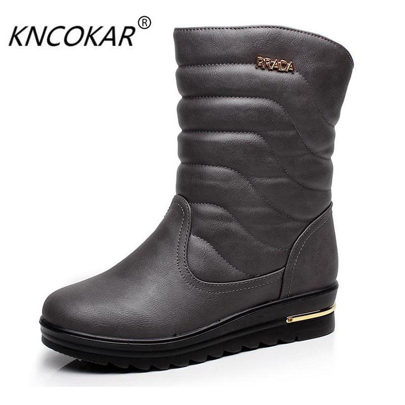 

Female snow boots winter snow slip-resistant thermal thickening cotton plus size black boots knee-high cotton shoes