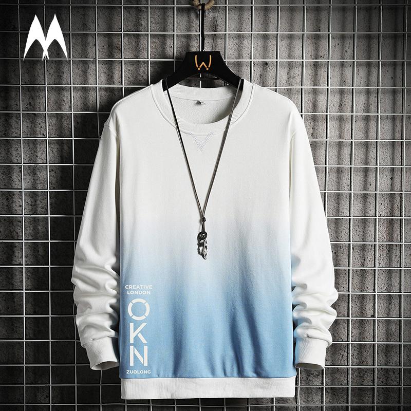 

Men's Hoodies & Sweatshirts Casual Men 2022 Spring Long Sleeve Pullover Fashion Print Sweatshirt Mens Patchwork O-Neck Hoodie Streetwear, Black