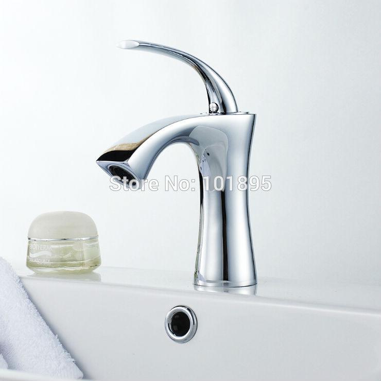 

L16827 Deck Mounted Brass Material Wash Basin Faucet with 3 Colors for Choice