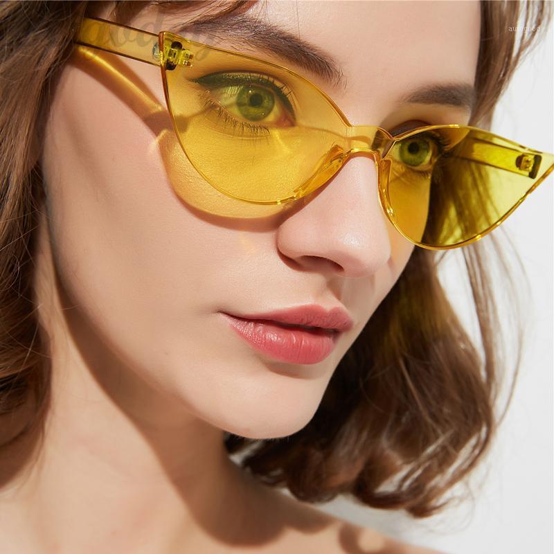 

Sunglasses Higodoy Retro Cat Eye Women Plastic Transparent Small Uv Protection Classic Ladies1