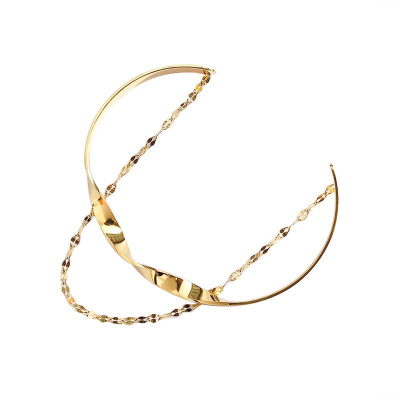 

Exquisite Jewelry Luxury Designs Gold Color Stainless Steel Cuff Bracelets for Women Accessories Fashion 4.5mm Twist Men Bangles