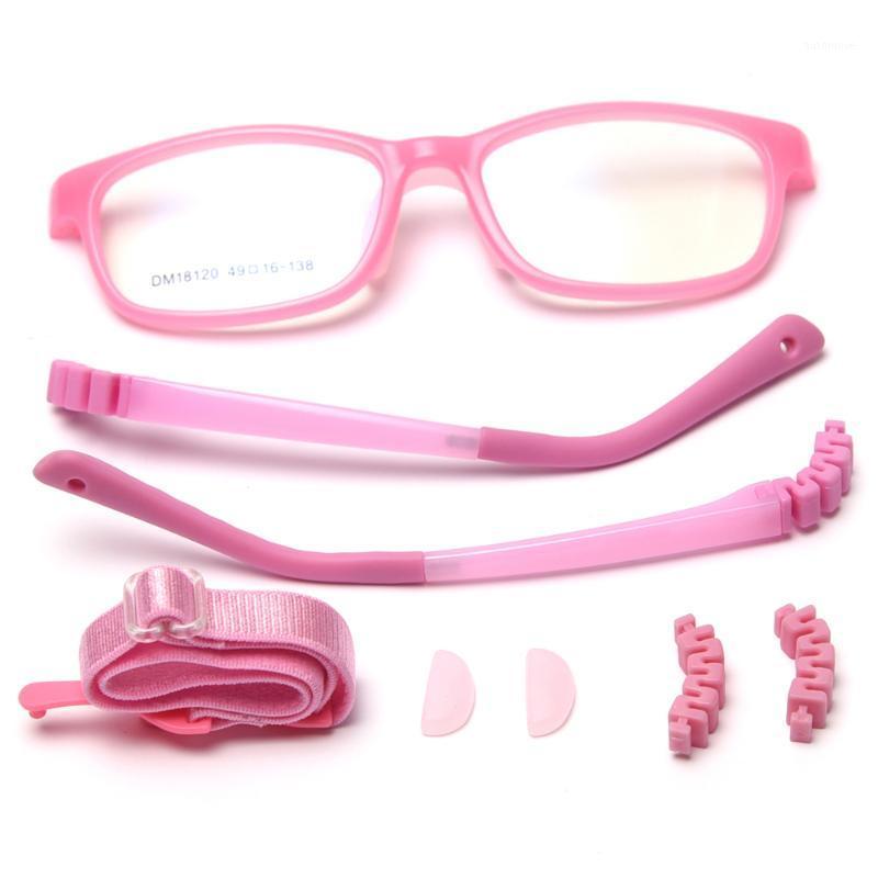

Veshion Girl Child Glasses Optical Tr90 Frame Anti-slip Clear Lens Kids Square Eyeglasses Frames Gifts for Boys Blue Pink1