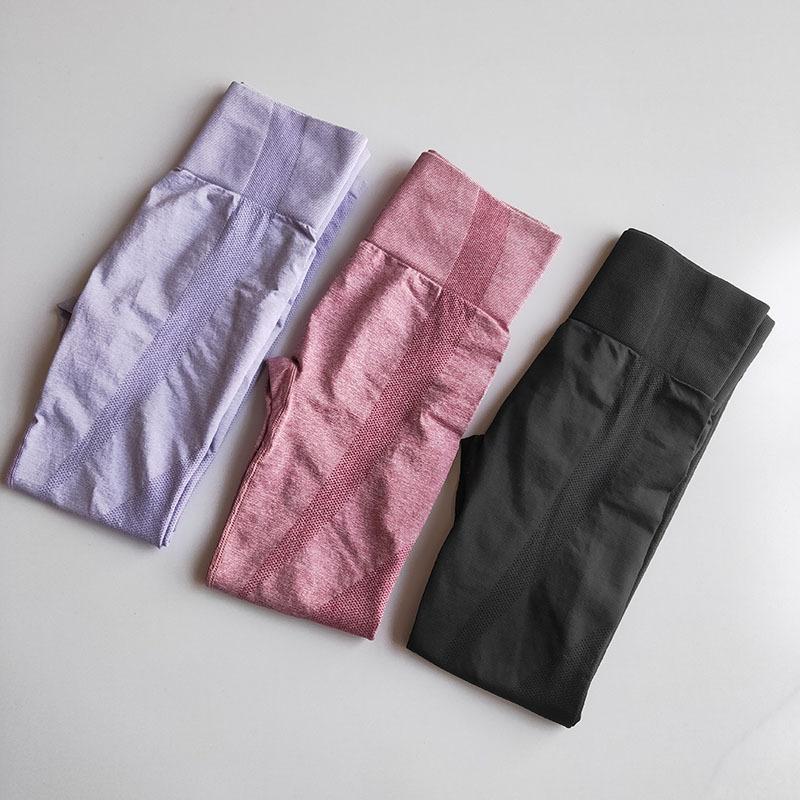 

Seamless High Waist Yoga Pants Tights Women Workout Dot Breathable Fitness Clothing Push Up Running Women Gym Fitness Leggings, Black