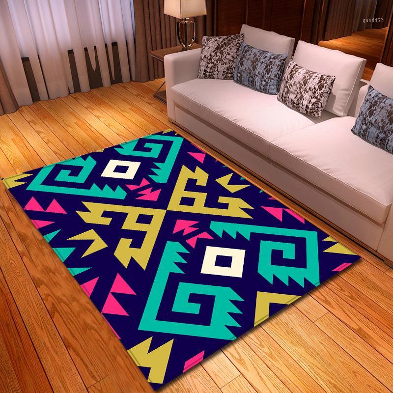 

3D Bohemia Carpet Bedroom Kitchen Rugs Kids Room Home Decorative Parlor Colorful Play Mat Area Rug Carpets for Living Room Mat1, F514-83
