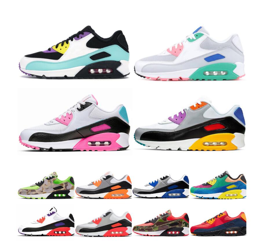 

2020 Top fashion Women Men 90 running shoes Dio Camo London Supernova Air Max AirMax 90s OG Volt South Beach trainers sneakers