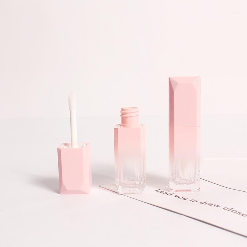 

10/30/50pcs Gradient Pink Empty Lip Gloss Tube, Square Lip Gloss Refillable Bottles,Plastic Liquid Lipstick Container1