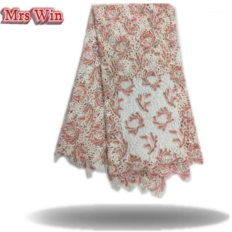 

Good BEAUTIFICAL African french lace fabric High quality nigerian lace fabrics with stones for wedding 2020 cord fabric1