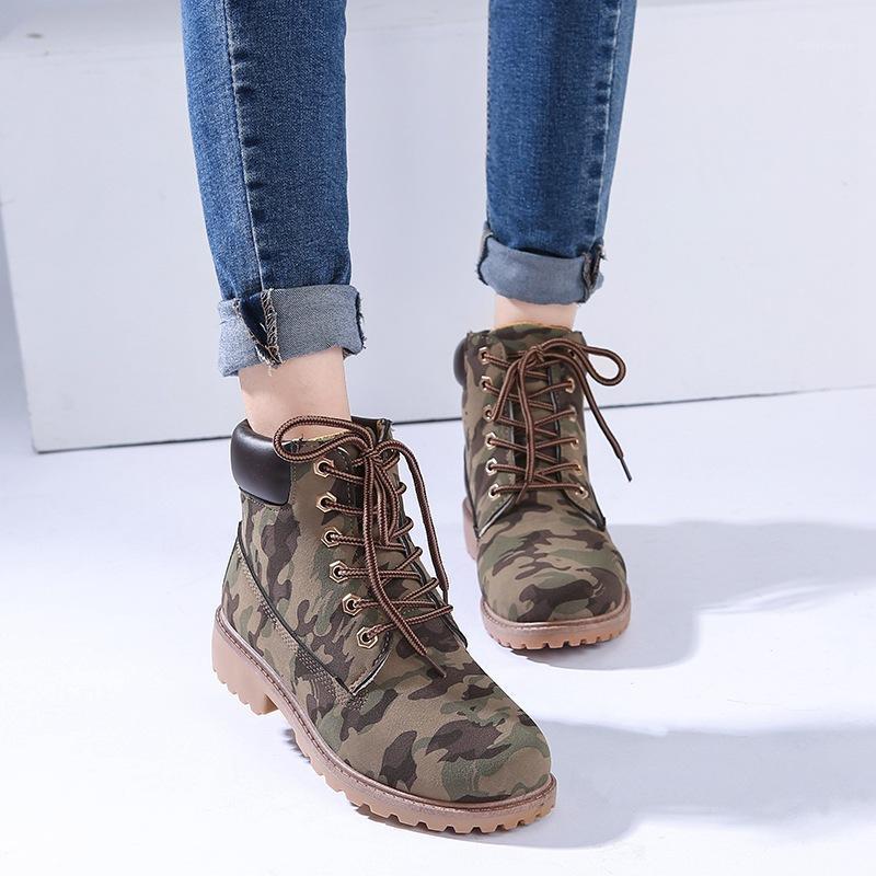 

Boots Camouflage Women Shoes 2021 Warm Fur Plush Winter Sneakers Snow Lace-up Ankle Woman1, Black