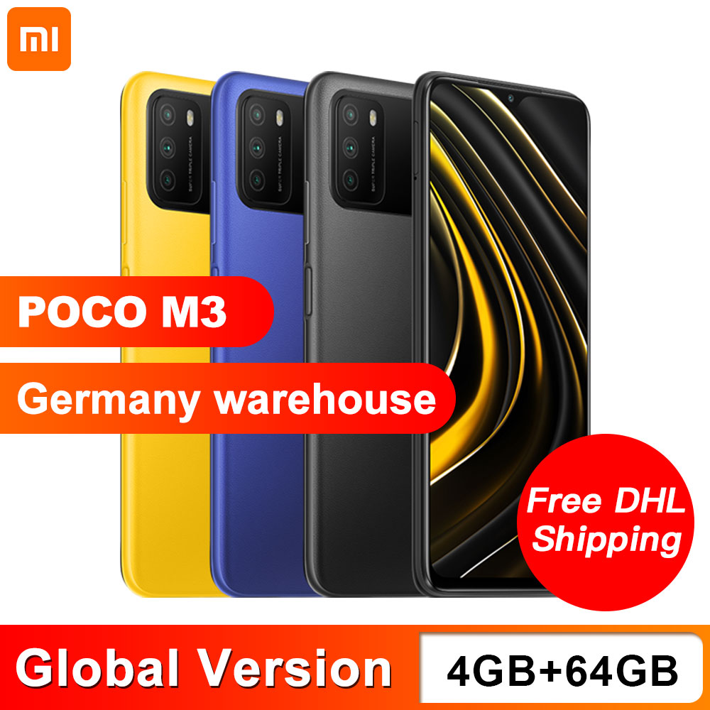 

Global Version POCO M3 4GB 64GB Smartphone Snapdragon 662 6.53" display 6000mAh battery 48MP Camera